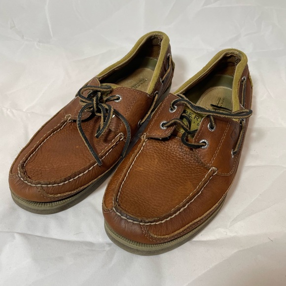 Sperry Top-Sider Mako 2 Eye Leather Boat Shoes - Picture 1 of 5